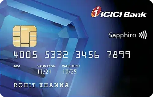 Image of ICICI Sapphiro Credit Card